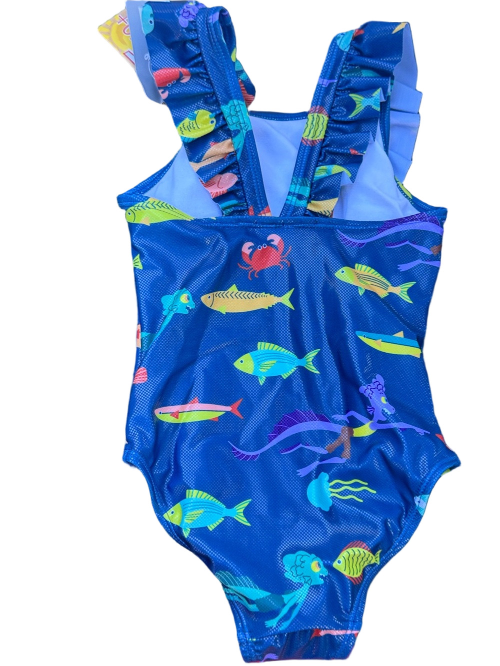 Disney Pixar Luca and Alberto Ruffle Swimsuit UPF 50+ - Picture 5 of 12
